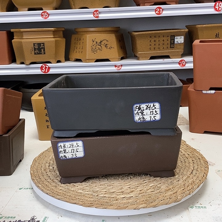 紫砂花盆今天下午