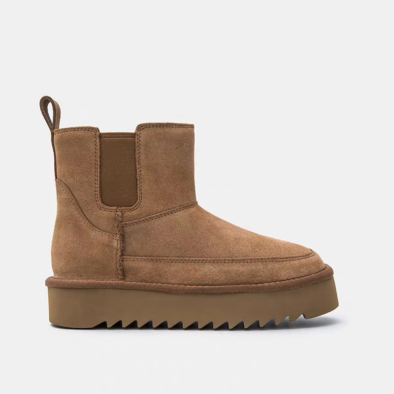 【Tickle】2025新款切尔西羊皮毛一体雪地靴0121