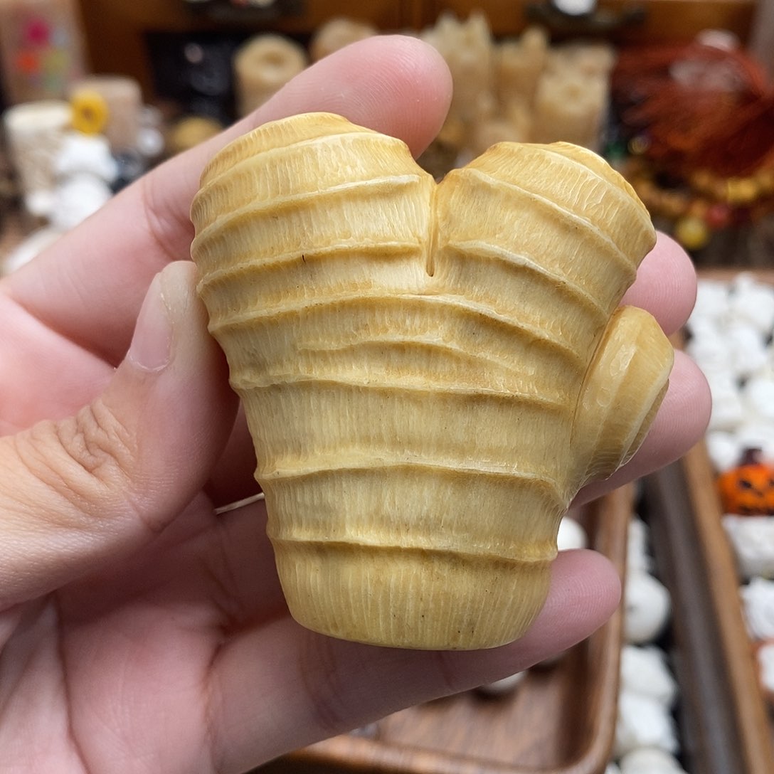 鹿骨把件c28鹿角大姜