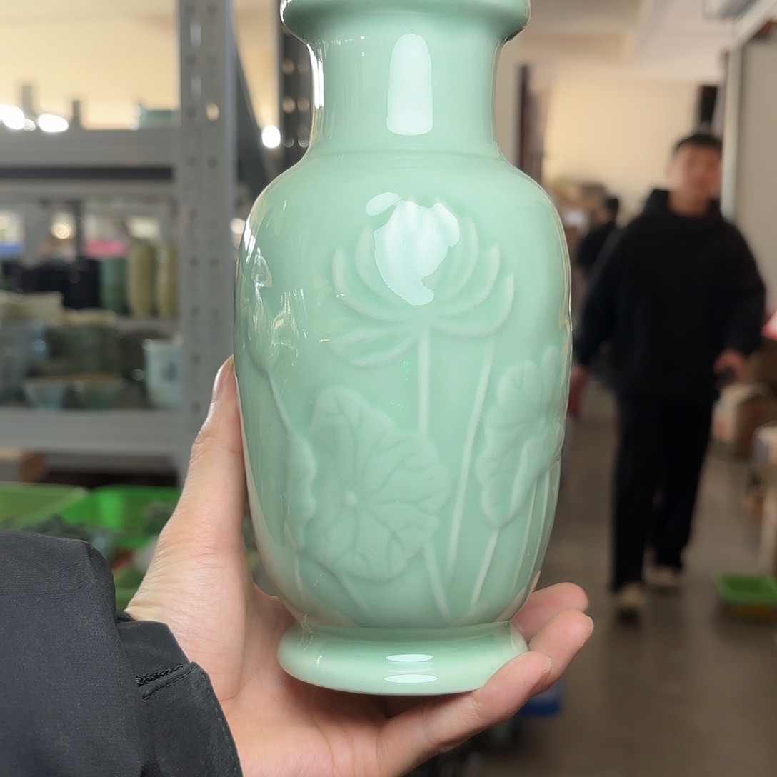 龙泉云间青瓷小米茶器