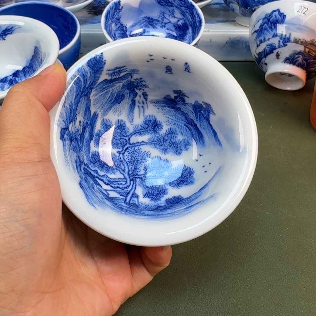 陶景德镇纯手绘茶具圆圆261