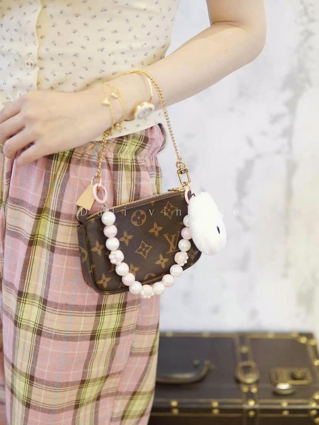 99新 LouisVuitton/路易威登 大吉中古3/lv小麻将手提包
