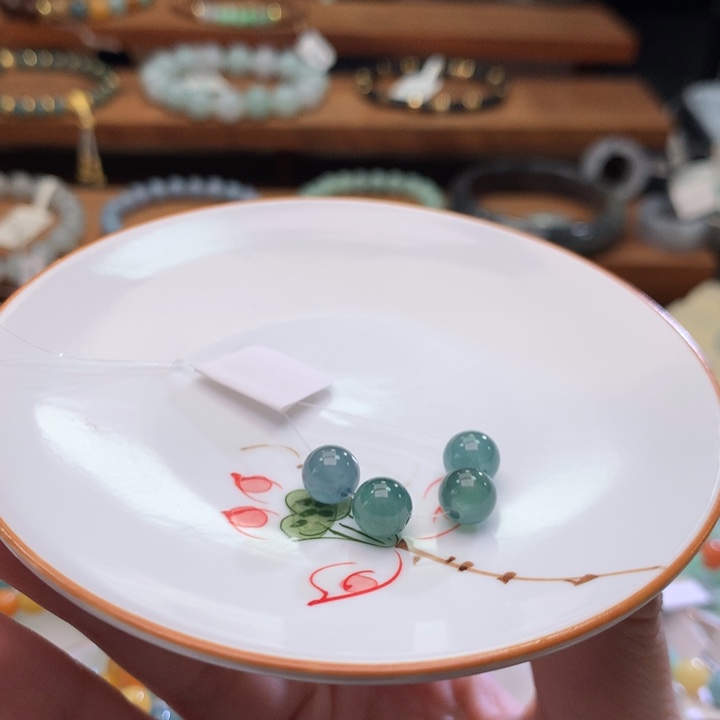 翡翠未镶嵌手链翡翠d36卡7