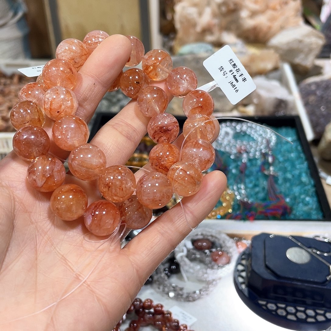 水晶手串14m m未镶嵌多样性发一条j h 816