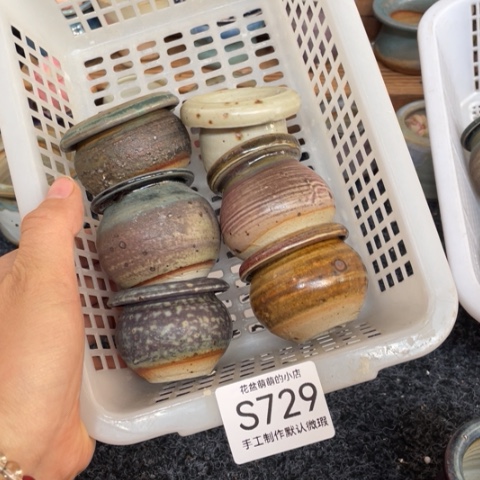 紫砂花盆微瑕729口径3厘米左右