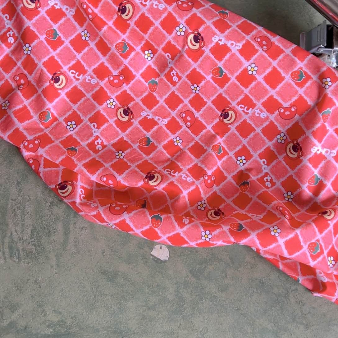 一米价纯棉平布1.1米宽果子布艺地卷直播台