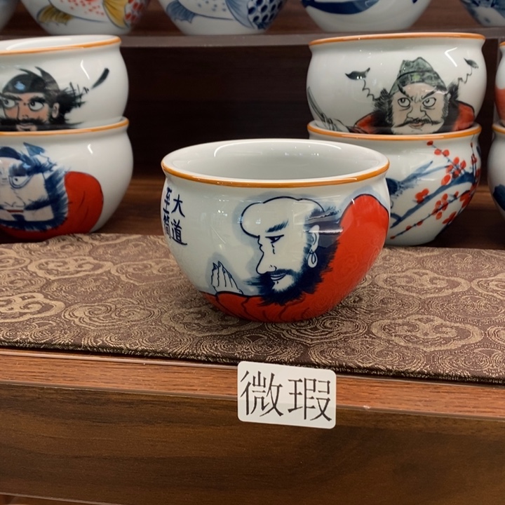 釉下老陶泥手工绘制