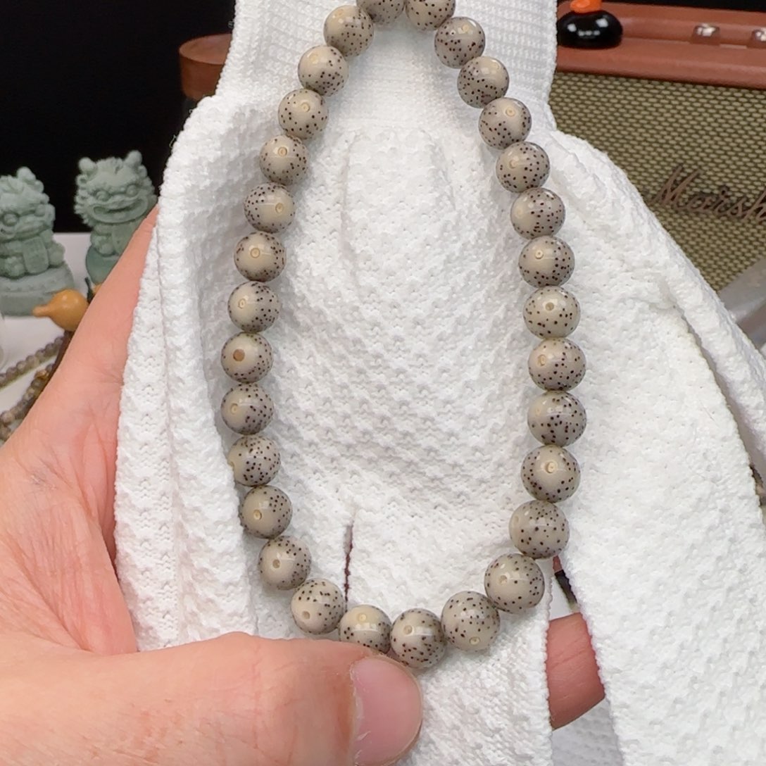 星月菩提手串白冰糖月朗星稀9mm圆