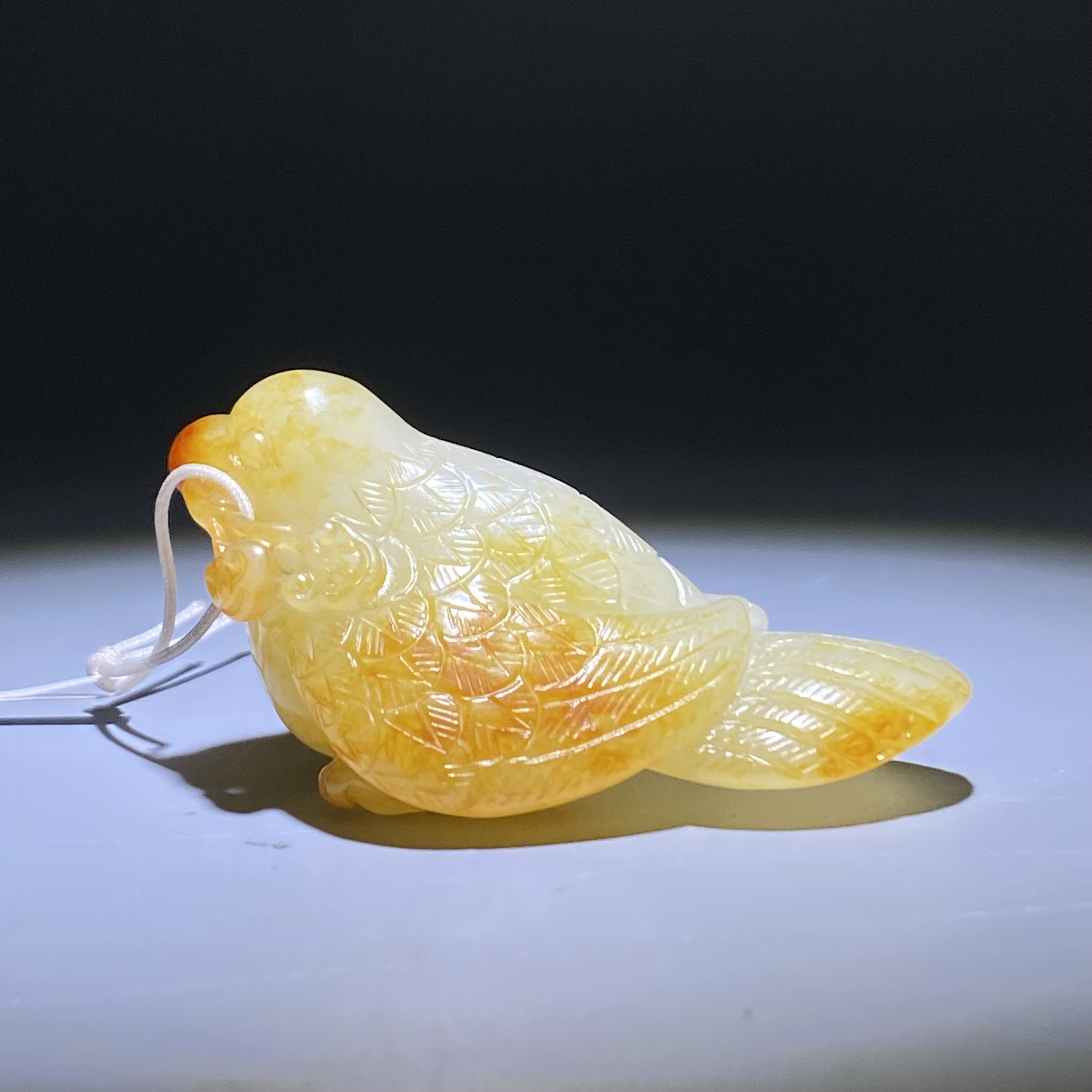 清-古玉喜上眉梢手把件2505230003