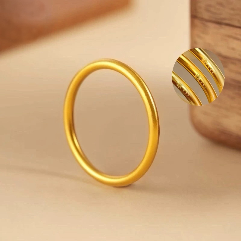 合金戒指 【精工】素圈戒指细款实心光面