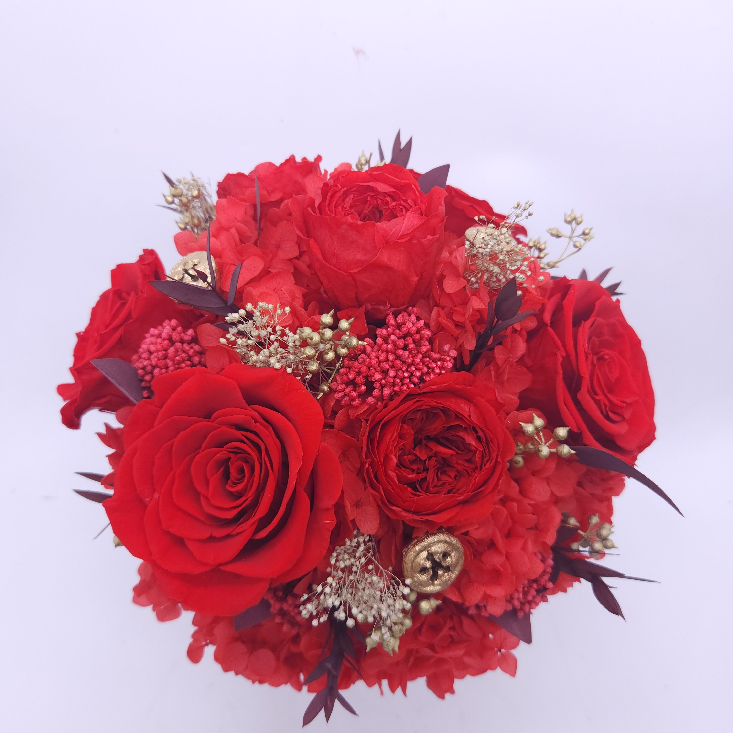 永生花真花玫瑰超大直径花束客厅装饰生日礼物