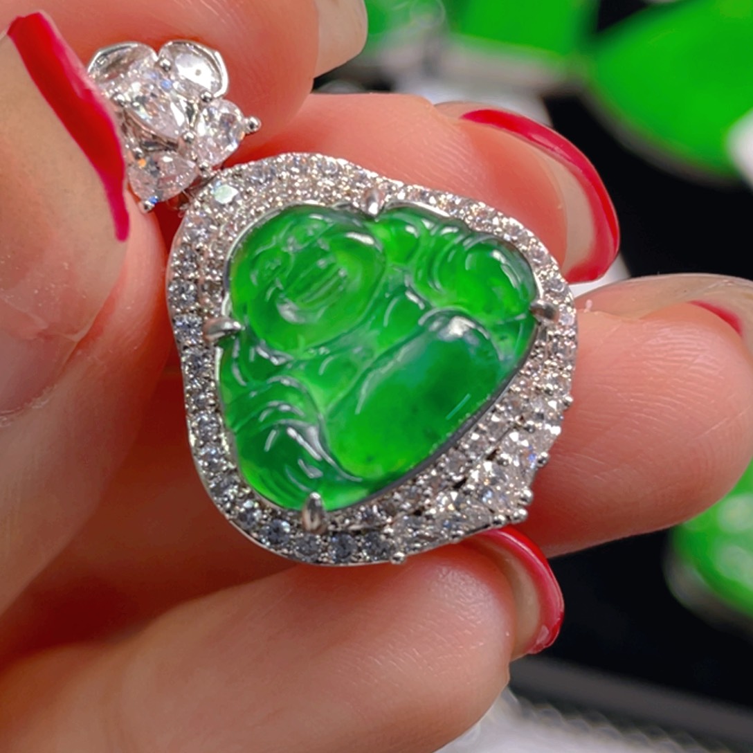 翡翠未镶嵌吊坠(不含链)