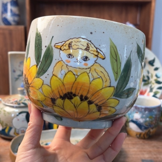 炉景德镇釉下手绘陶瓷 