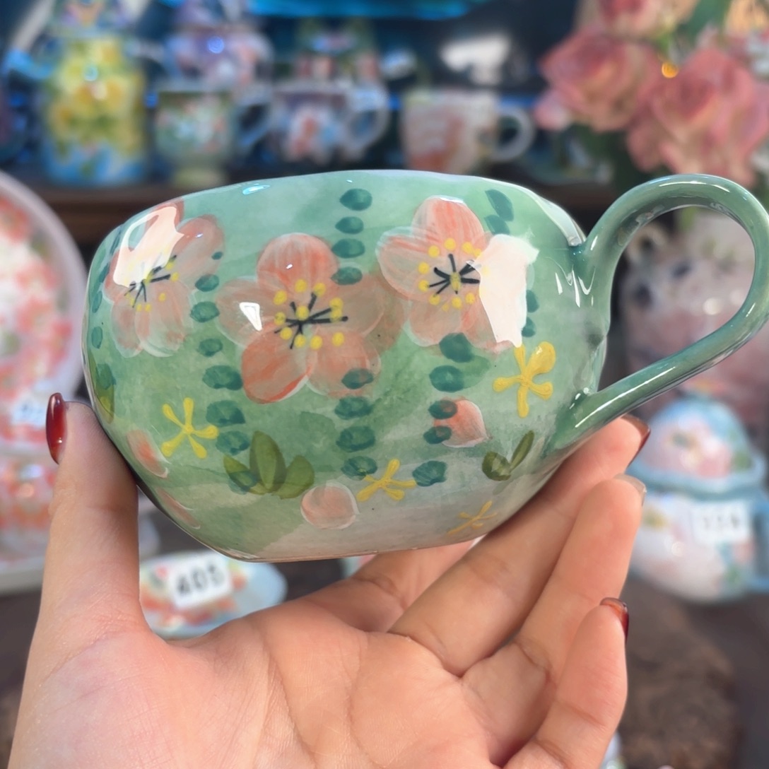 景德镇手绘高温釉下彩陶瓷茶具