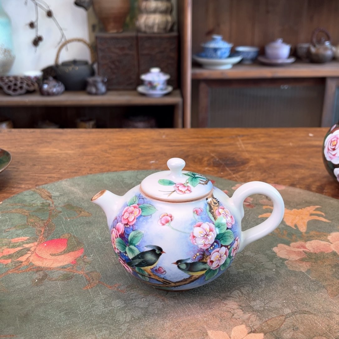 杯柴烧手工手绘陶瓷