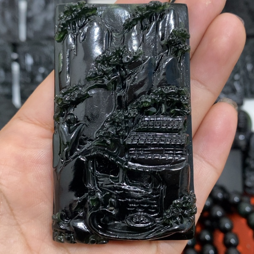 【闪购商品】未镶嵌蛇纹石玉颈饰打***灵