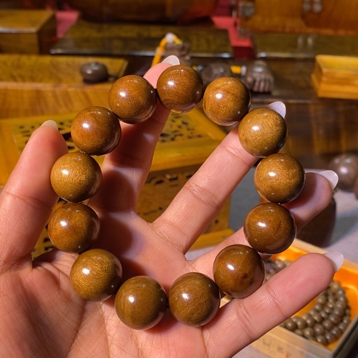 金丝楠金丝楠木小叶1.8手串