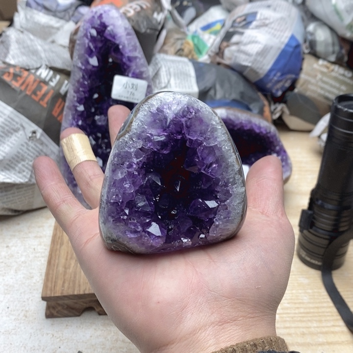 紫晶珠宝半成品未镶嵌