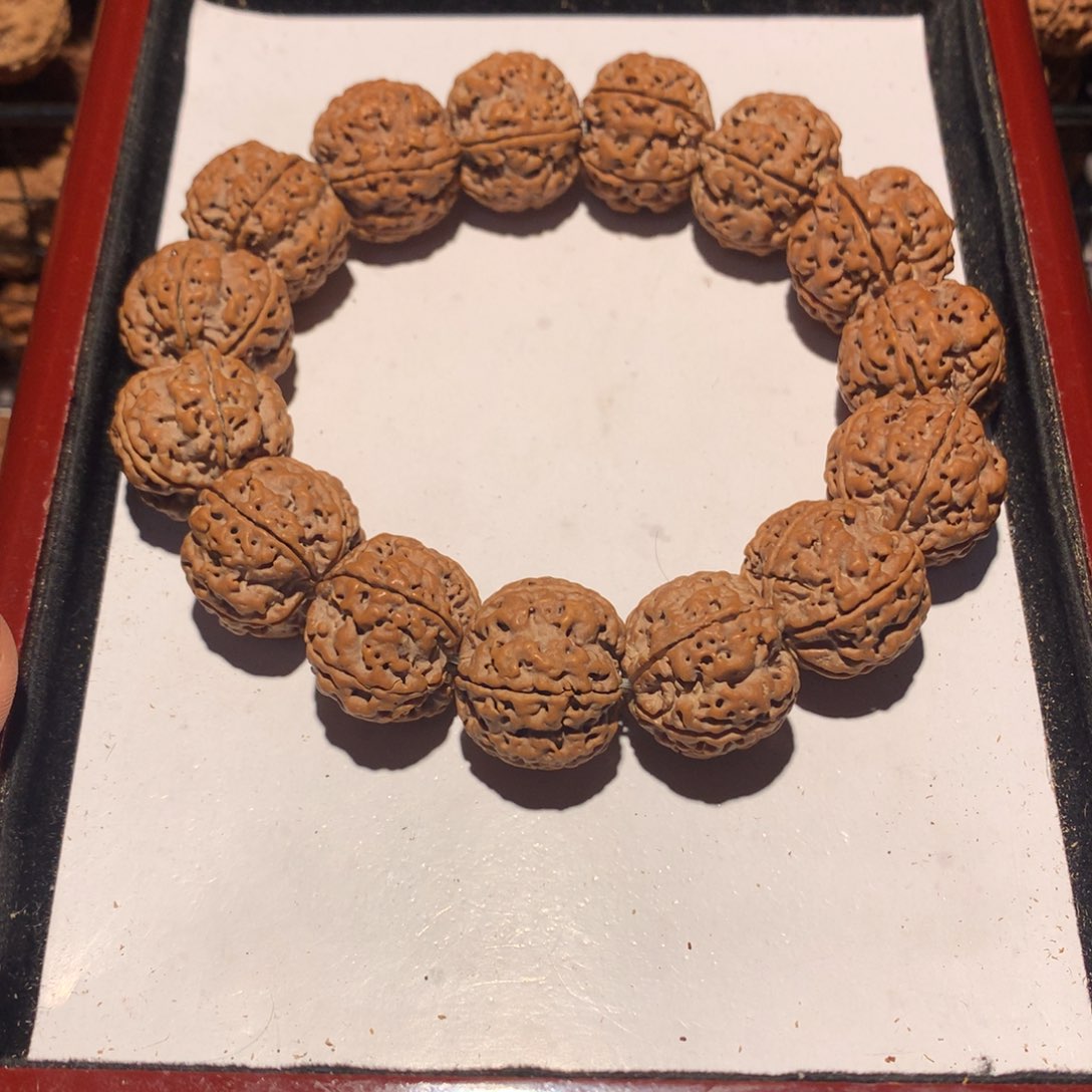 闲***干22尺寸原皮原色大金刚菩提手串！！