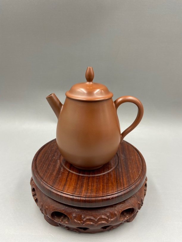 坭兴陶手工泡茶壶 高端茶具茶器 玉莲壶 轻薄胎 球孔 小容量120cc