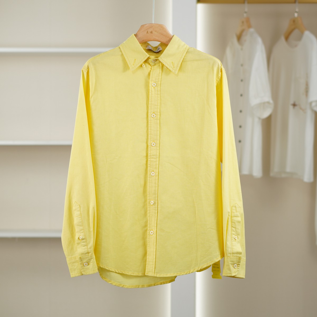 麦迪尚品【萱子】5061495 纯色宽松长袖衬衫春季女装品牌专柜撤柜