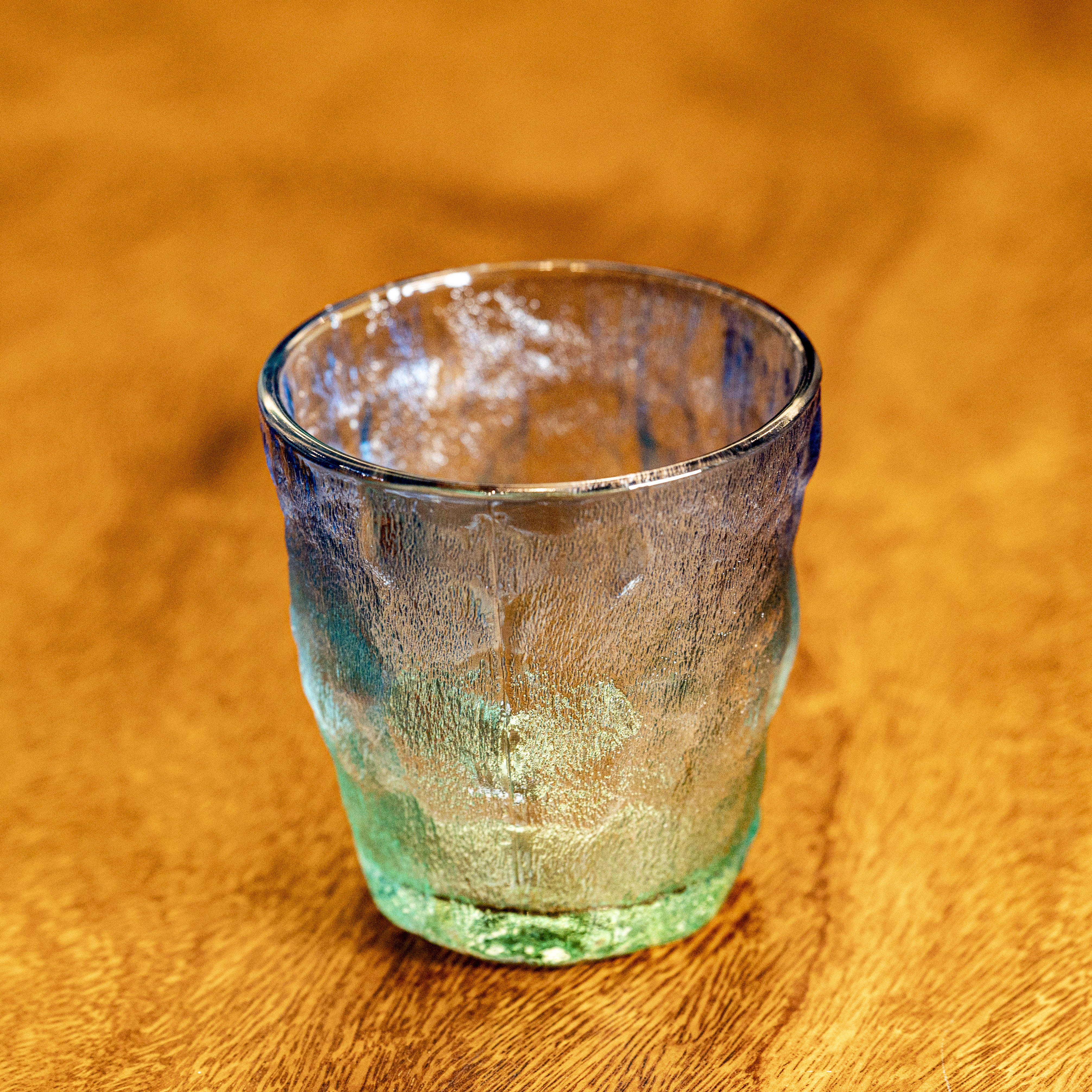 3号—蓝绿渐变冰川玻璃杯办公杯