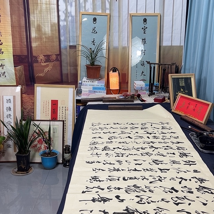 书法沁园春雪六尺宣纸