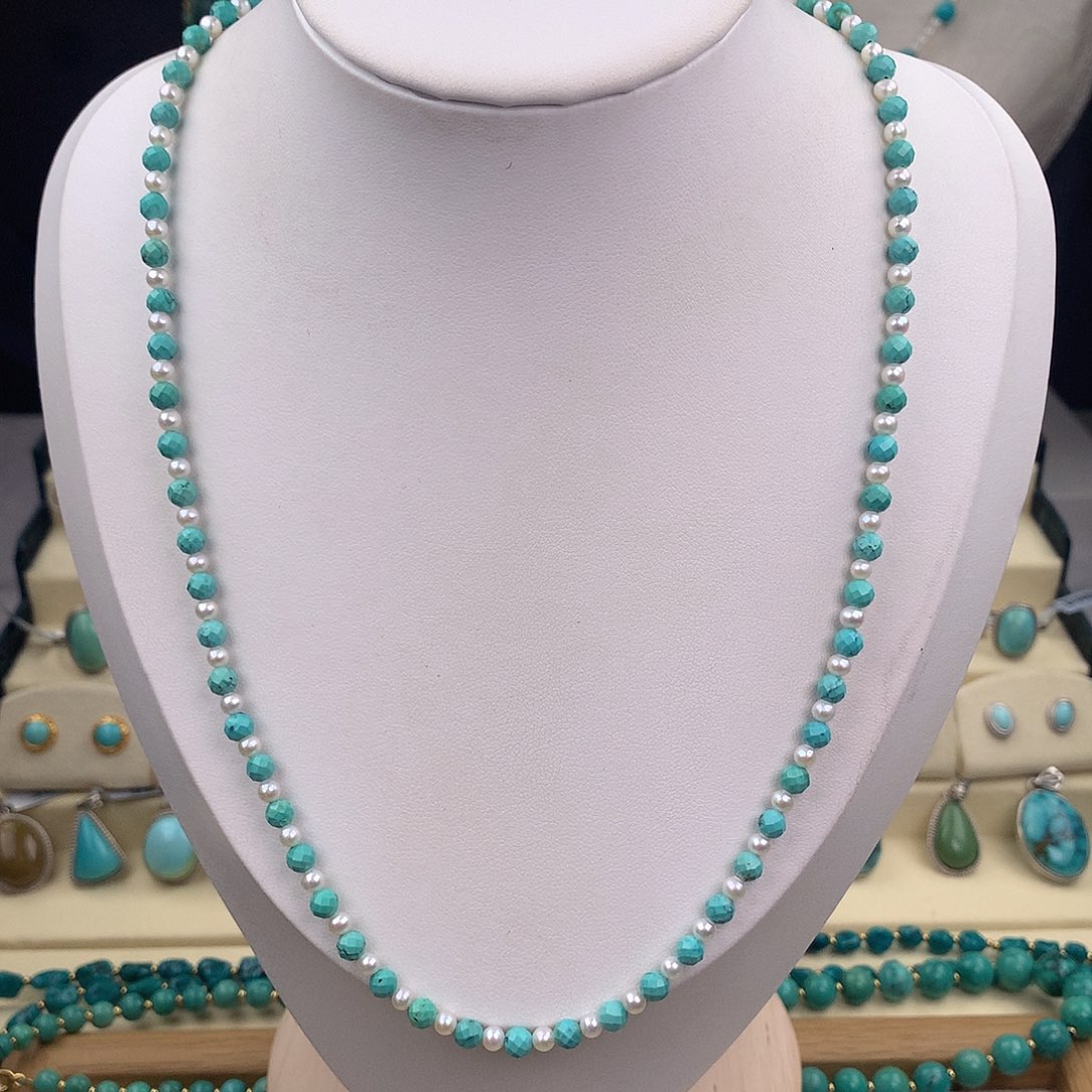 绿松石未镶嵌颈饰