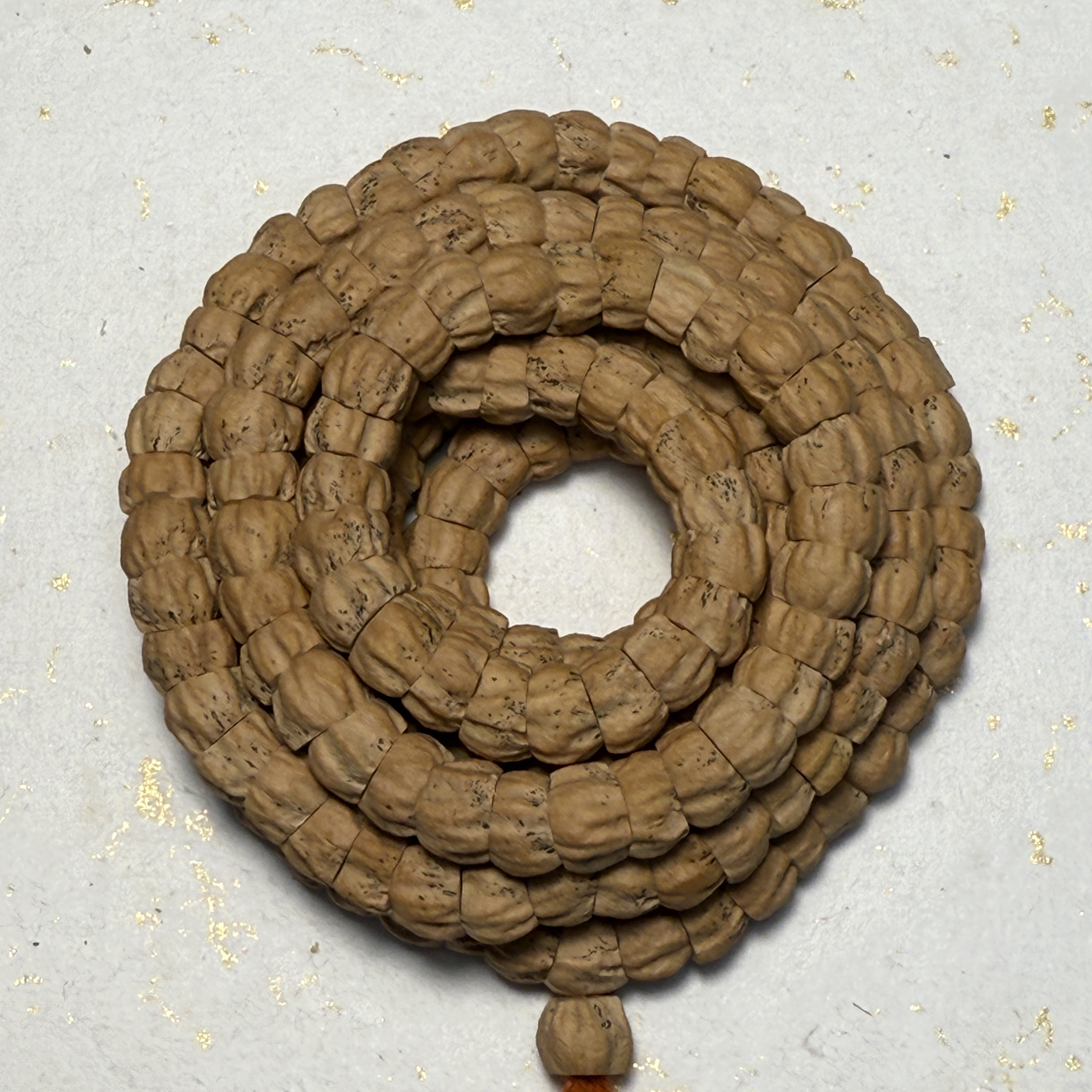 摩岩出品【净】系列热振柏香籽玉化水晶皮顺鬼大肠手串