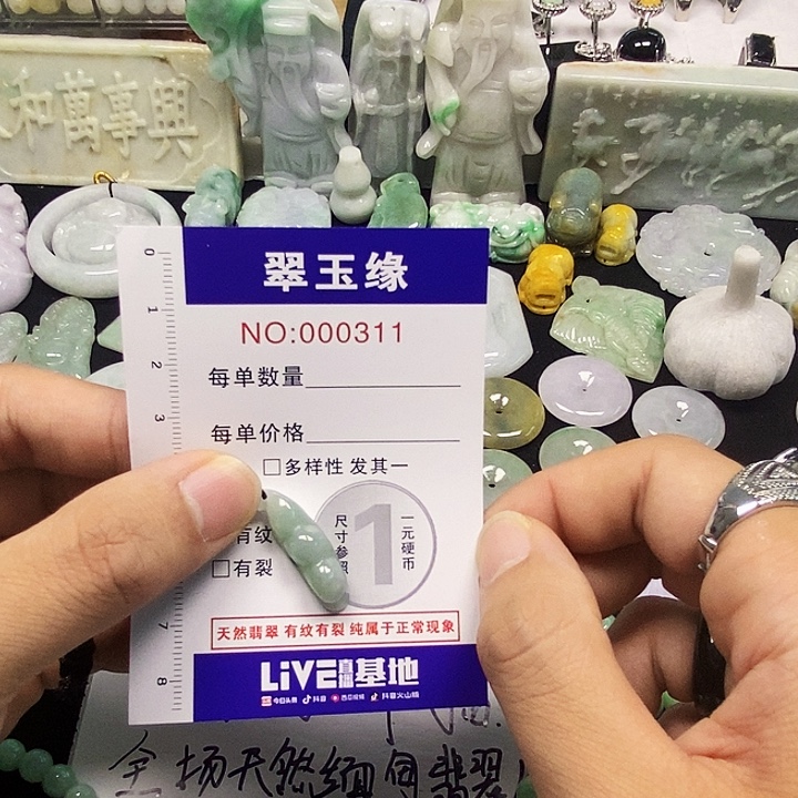 翡翠未镶嵌颈饰翡翠