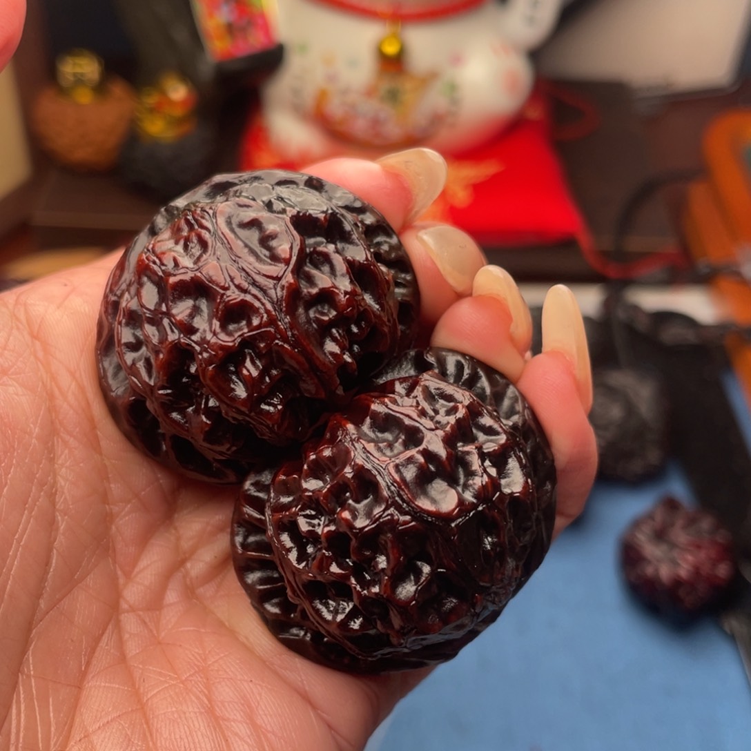 吊坠文玩核桃彩灯