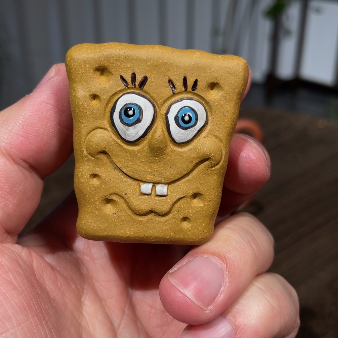 紫砂茶宠海绵宝宝