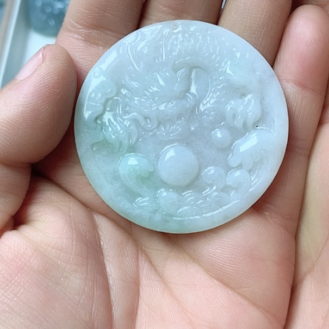 翡翠颈饰未镶嵌天然缅甸翡翠a货