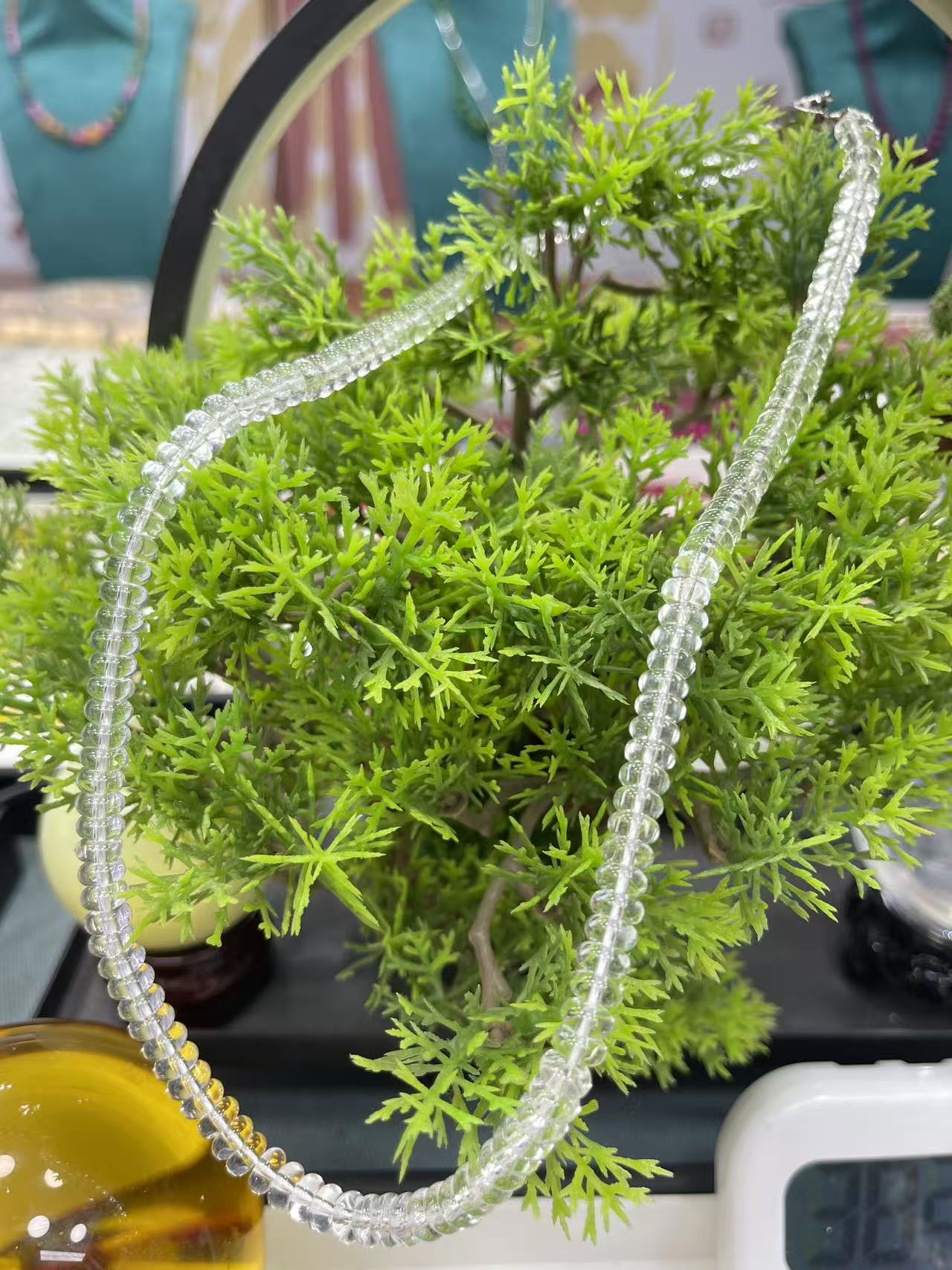 A181  白水晶8mm项链时尚