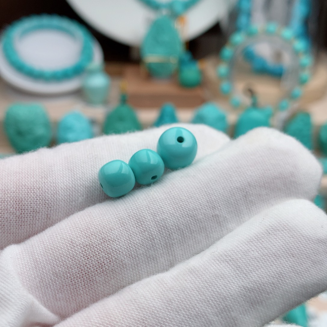 绿松石珠宝奇石未镶嵌一****筋