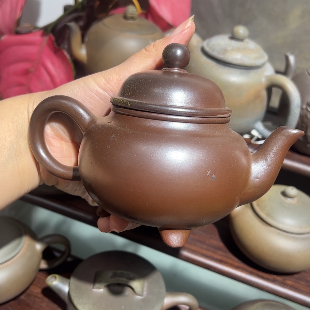 贵台龙窑柴烧茶壶40