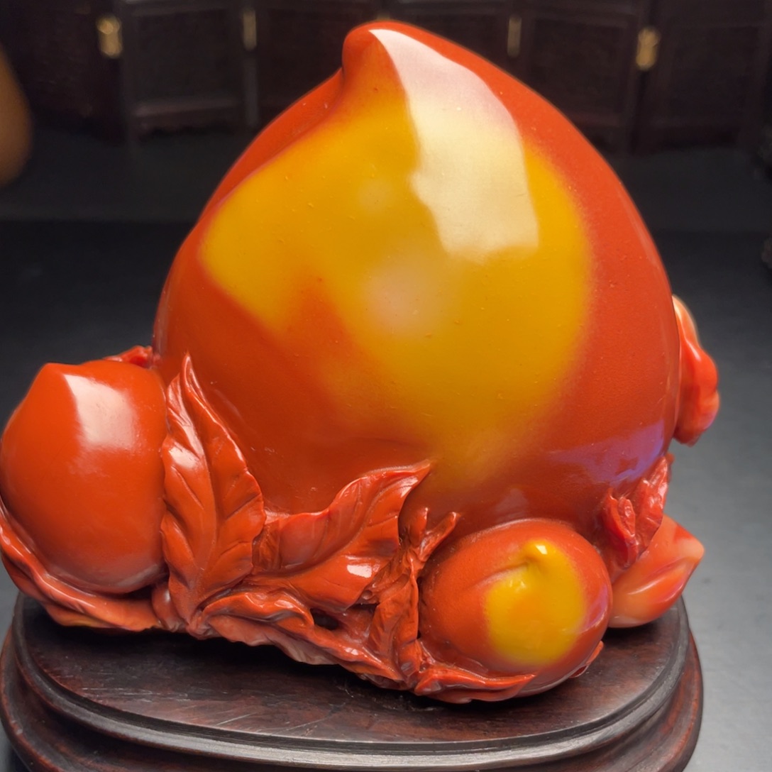 田黄石寿山石手把件摆件