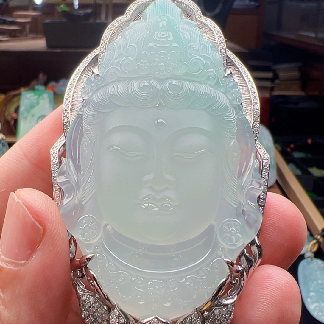 定制翡翠未镶嵌天然缅甸翡翠镶嵌