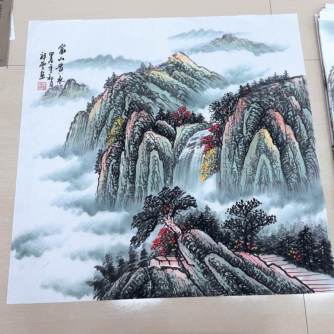 国画国画作品集一个人