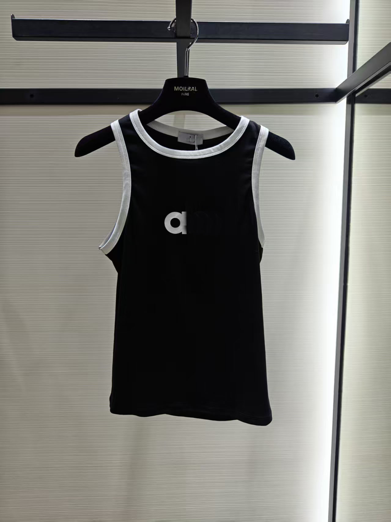 MO字母印花撞色休闲百搭背心上衣LT2511019