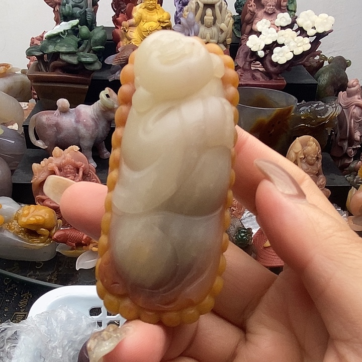 石英质玉未镶嵌吊坠(不含链)