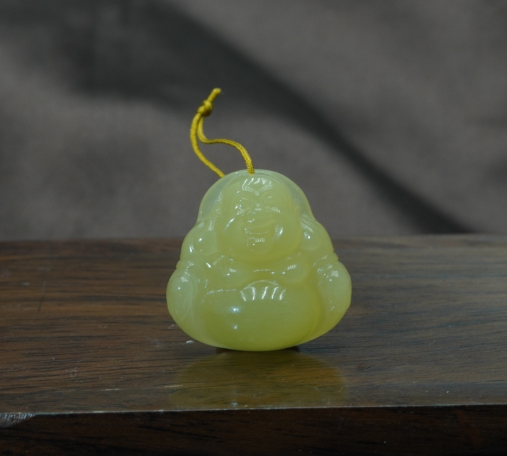 【山哥专享】和田玉黄口佛吊坠 BY021102