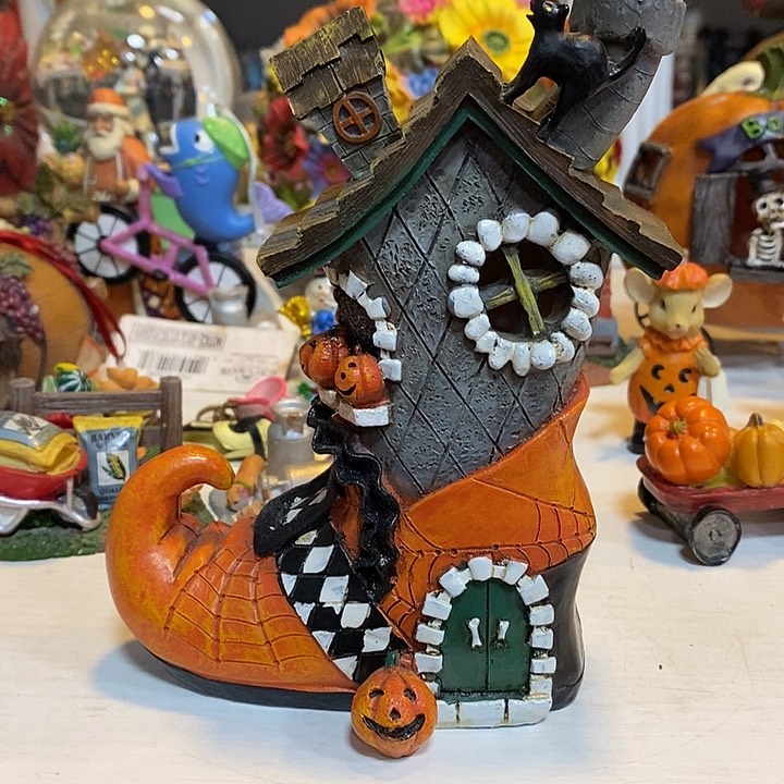 树脂制品南瓜靴子