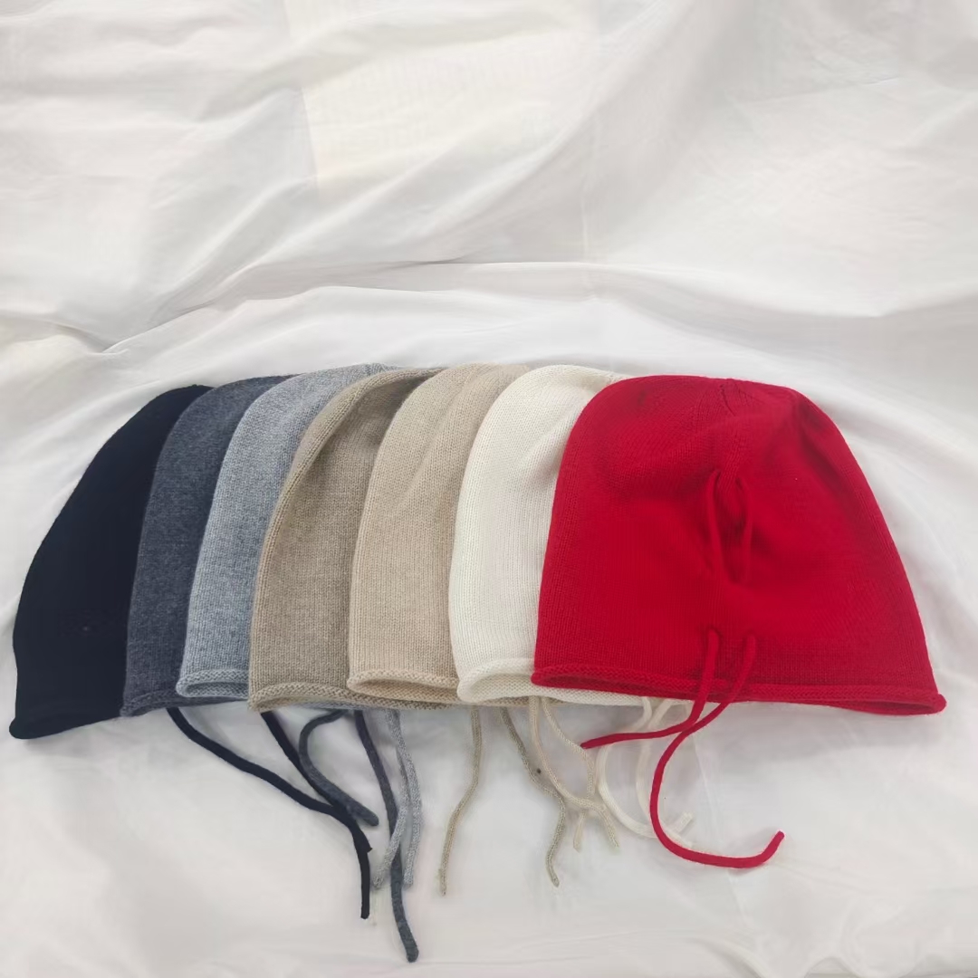 盆帽女宝时尚抽绳卷边森系百搭女帽子宝宝鸭舌帽遮阳帽秋冬