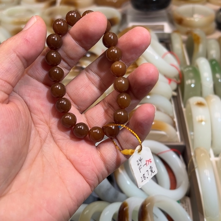 和田玉（糖玉）手链未镶嵌