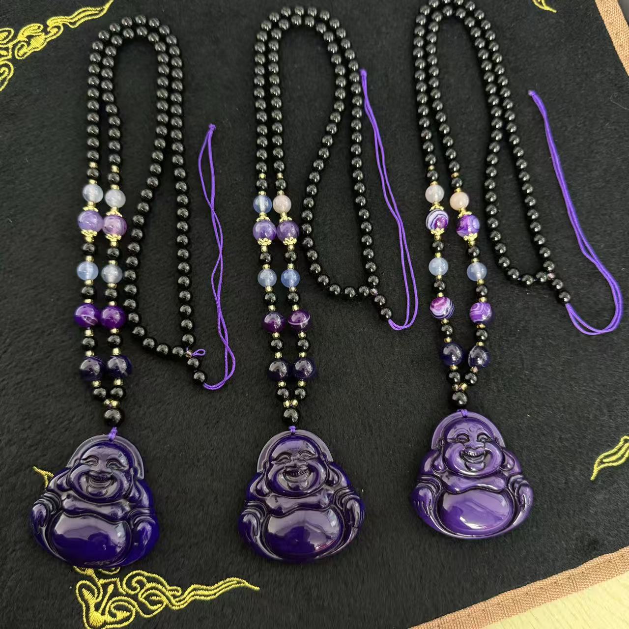 【刘少文】星际紫玛瑙佛公套链-ML-E160-多样性只发一件-赠套链