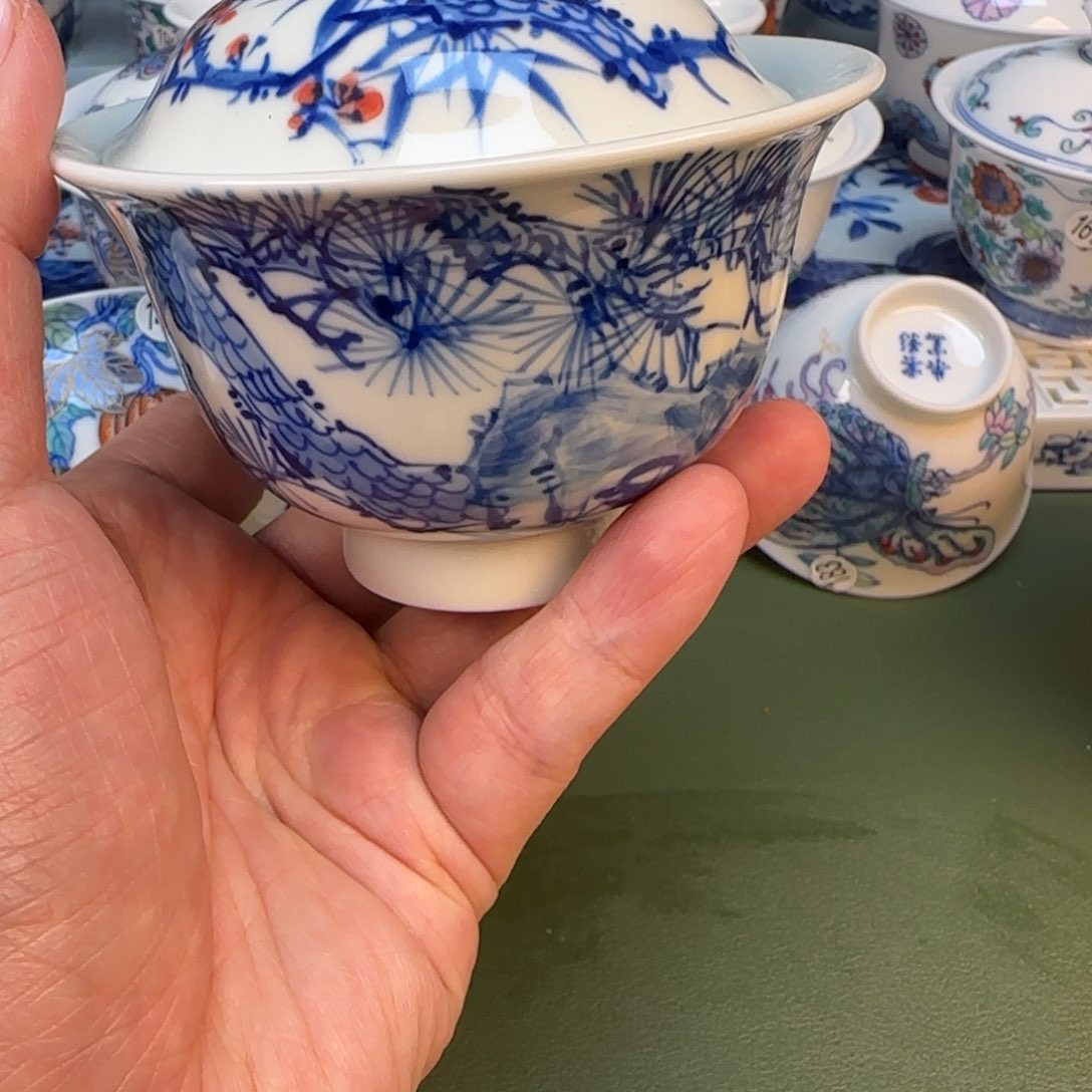 彦祖纯手工手绘茶具190