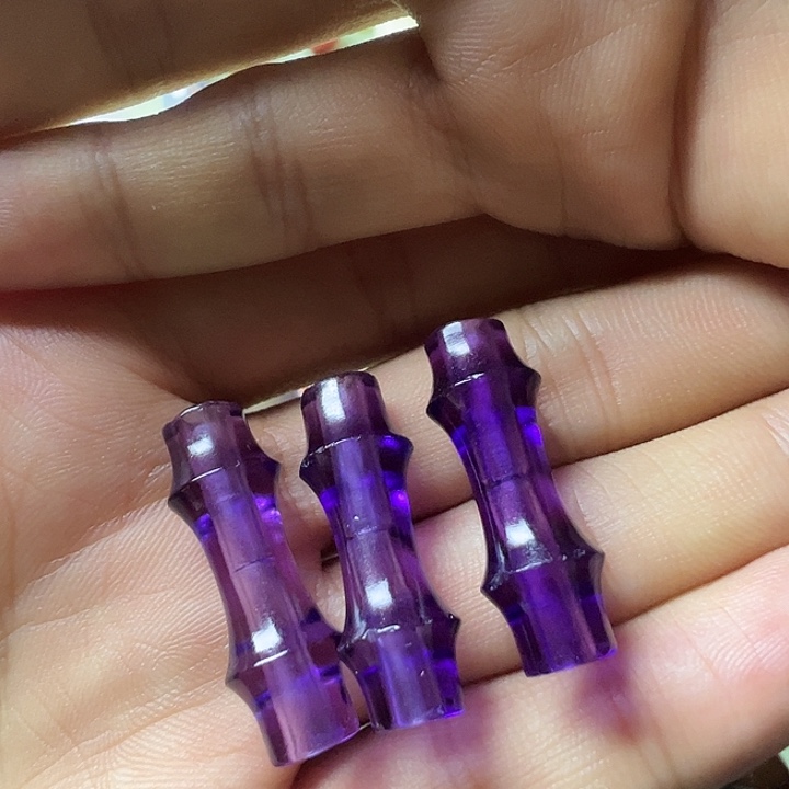 行***者未镶嵌紫晶珠宝半成品