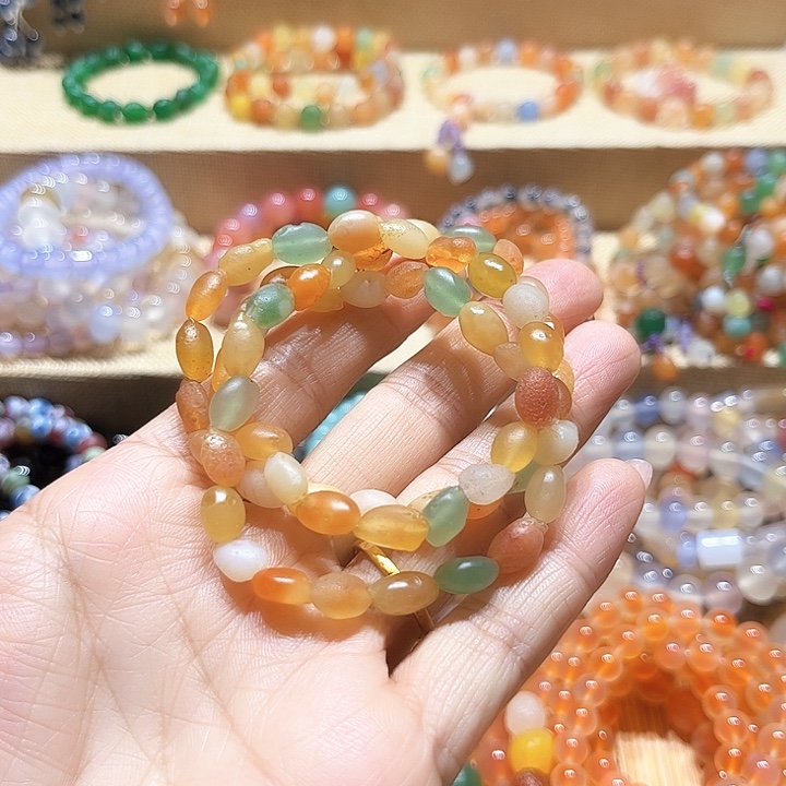 玛瑙/玉髓未镶嵌手链