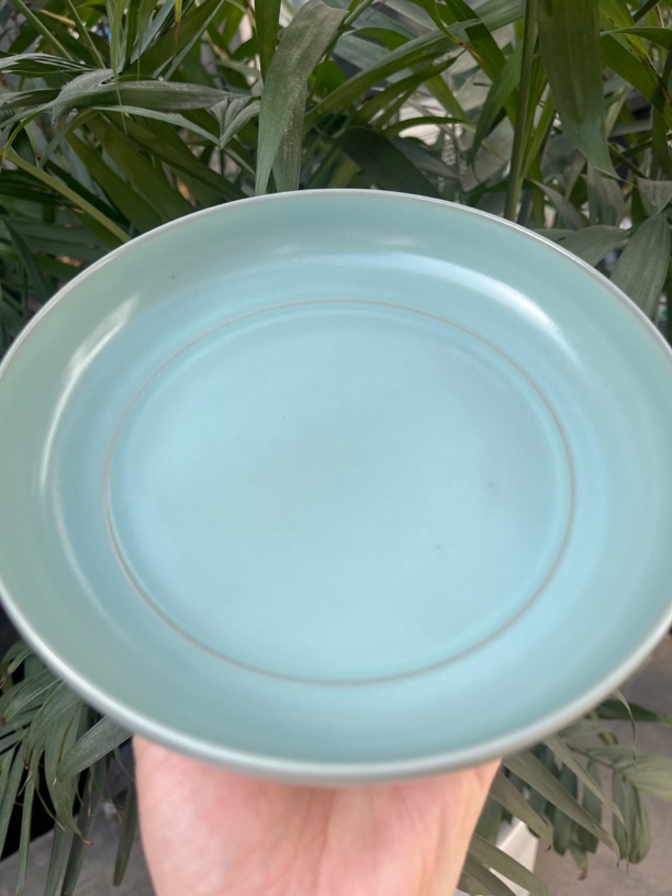 原矿仿古釉仿古器型卷足洗